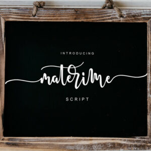 materime modern and stylish script font cover image.
