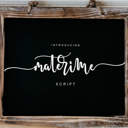 materime modern and stylish script font cover image.