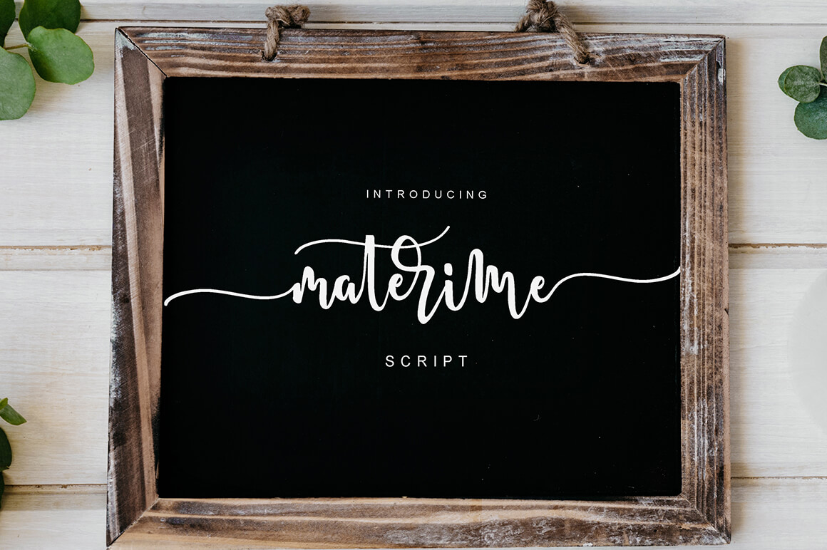 materime modern and stylish script font facebook image.