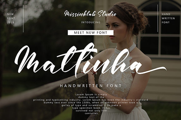 mattinha romantic delicate and light handwritten font facebook image.