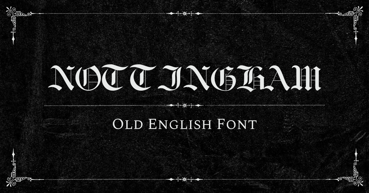 Nottingham Old English Font facebook.