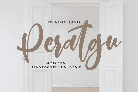 peratgu gorgeous and incredibly unique handwritten font.
