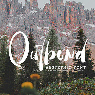 pilegastto bold and stylish handwritten font preview image.