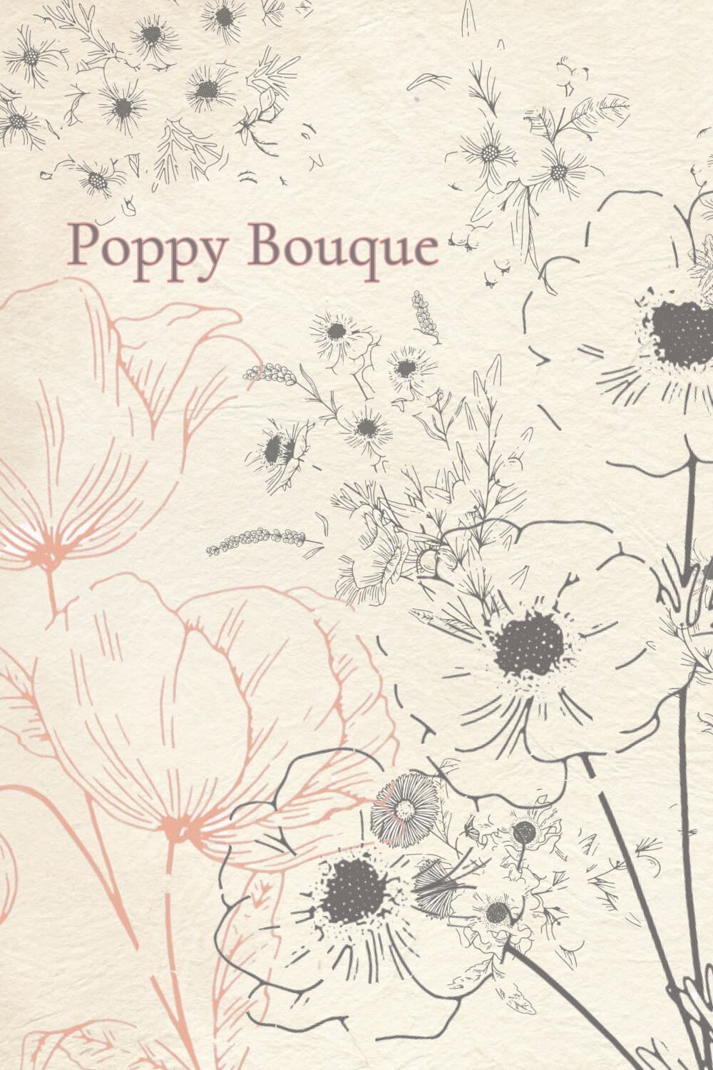 Poppy Bouquet Vector Illustrations – MasterBundles