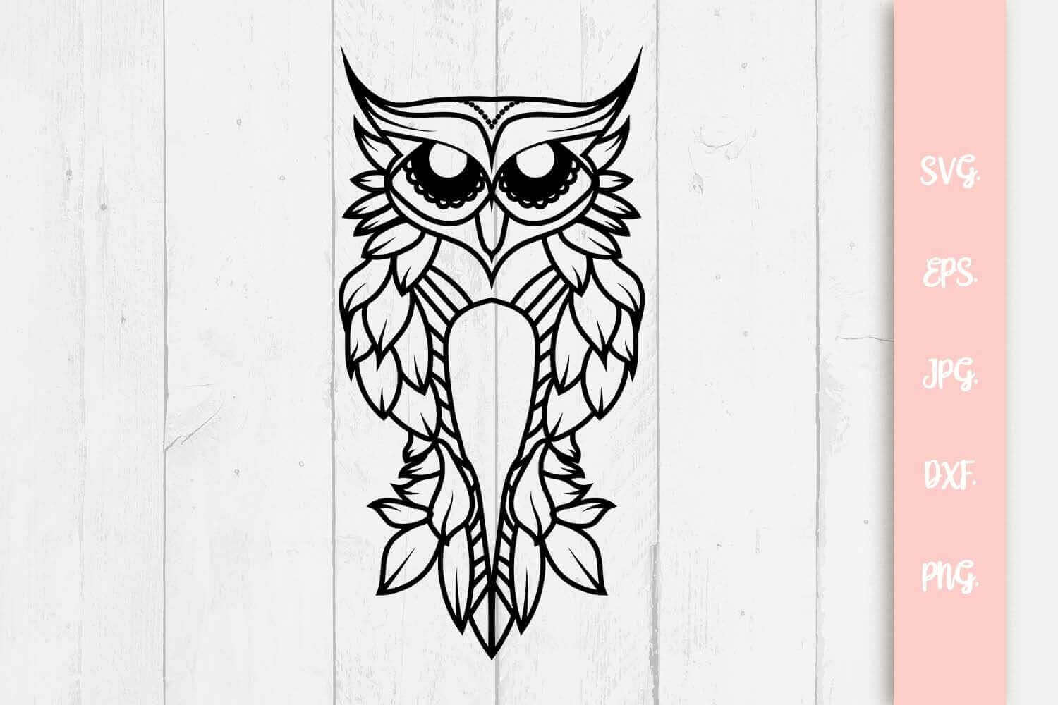 Cute Owl SVG File.