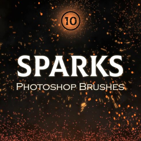 Sparks Photoshop Brushes cover image.