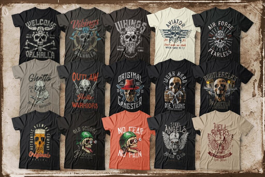 111 T-Shirt Designs Only Skulls – MasterBundles