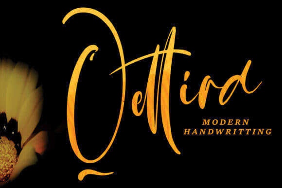 qettira modern stunning handwritten font.