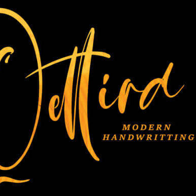 qettira modern stunning handwritten font cover image.