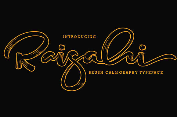raisahi bold and authentic handwritten font.