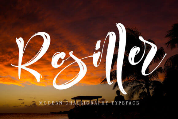 rosiller luxurious and brushed handwritten font for personal use.