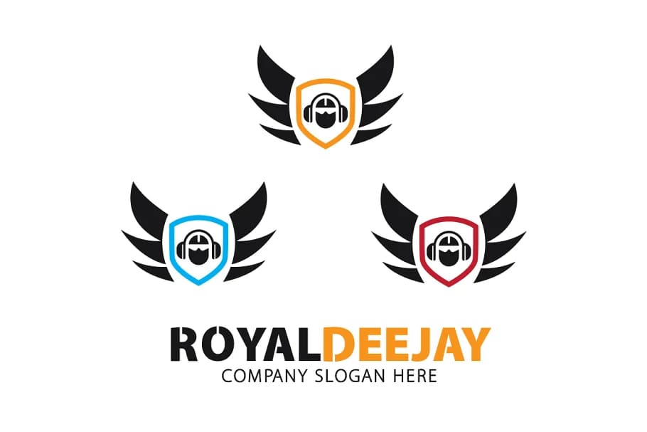 royal dj logo in colors.