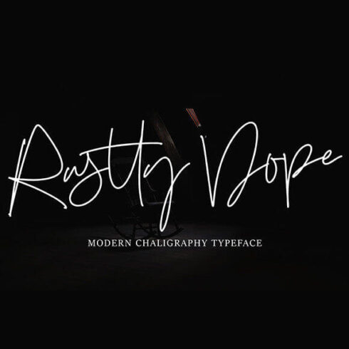 rustty dope stylish and incredibly elegant script font cover image.