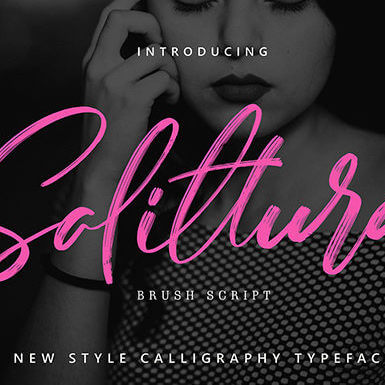 salittura light and charming handwritten font cover image.