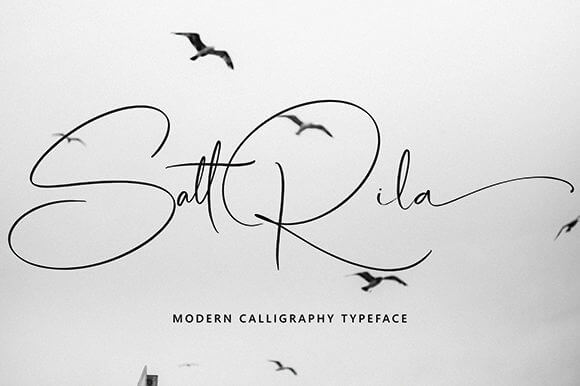 satrrila lovely thin lettered handwritten font.