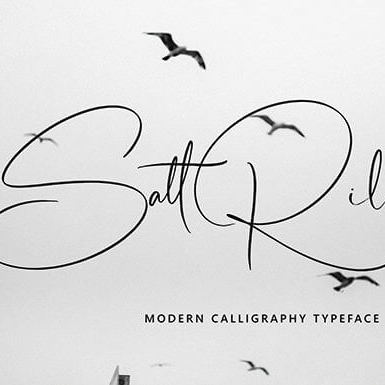 satrrila lovely thin lettered handwritten font cover image.