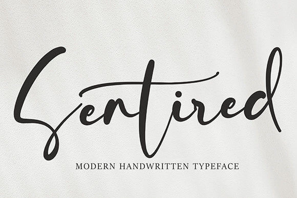 sentired beautiful exquisite handwritten font.
