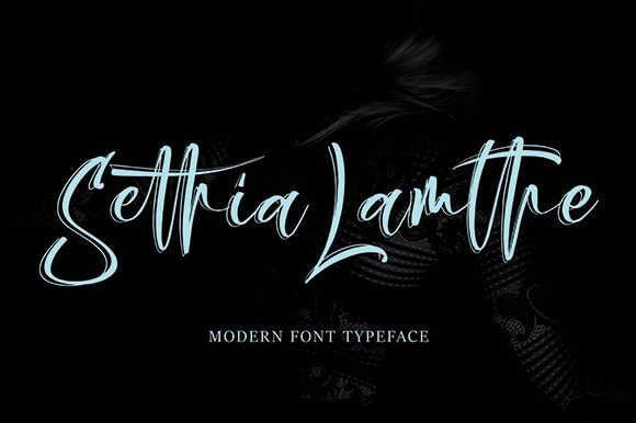 sethia lamthe elegant and flowing handwritten font.