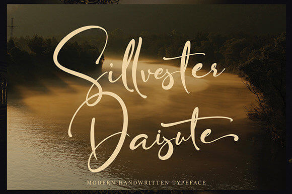 sillvester daisute thin lettered and graceful script font pinterest image.