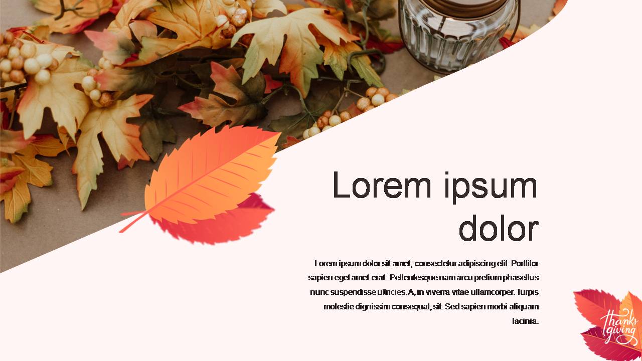 Autumn leaves on the background of your slides.