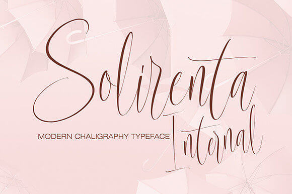 solirenta internal sleek and stylish handwritten font.