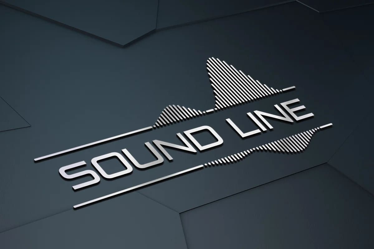 sound wave logo for music sphere.