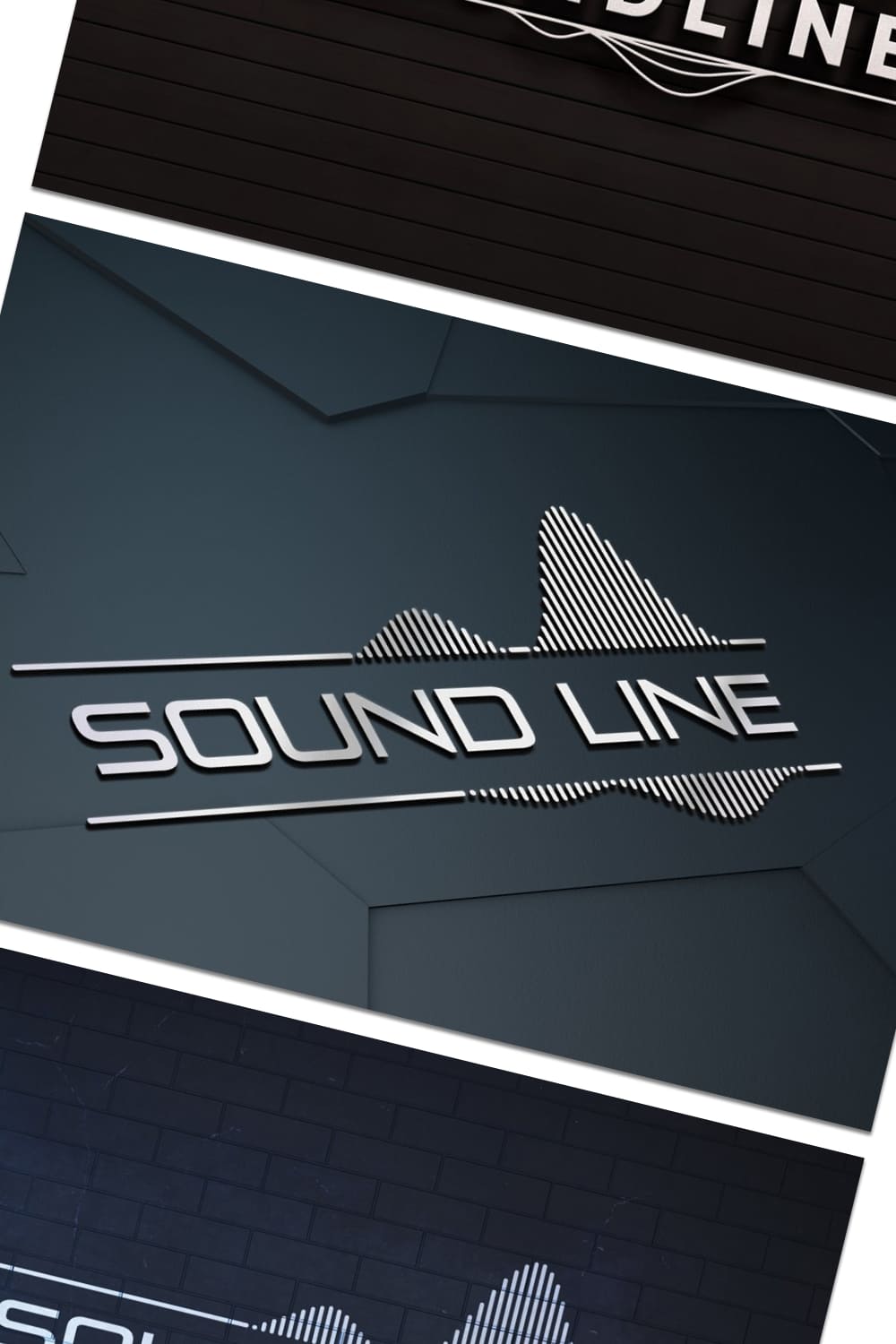 sound wave logo bundle music dj line graphics.