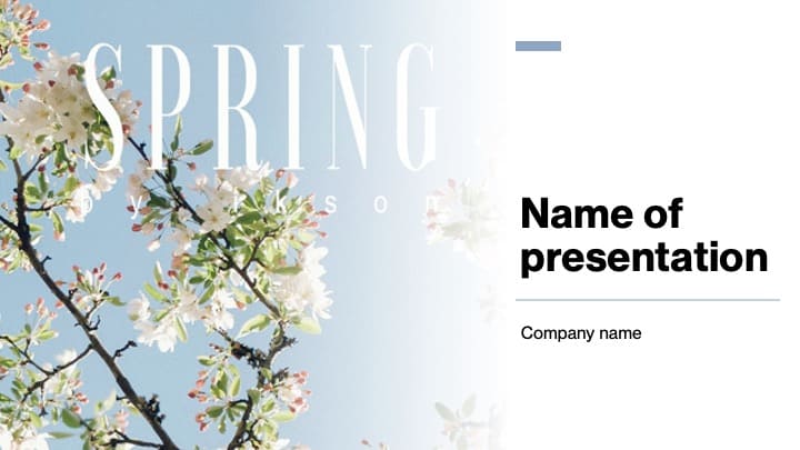 1 Spring Powerpoint Template Free.