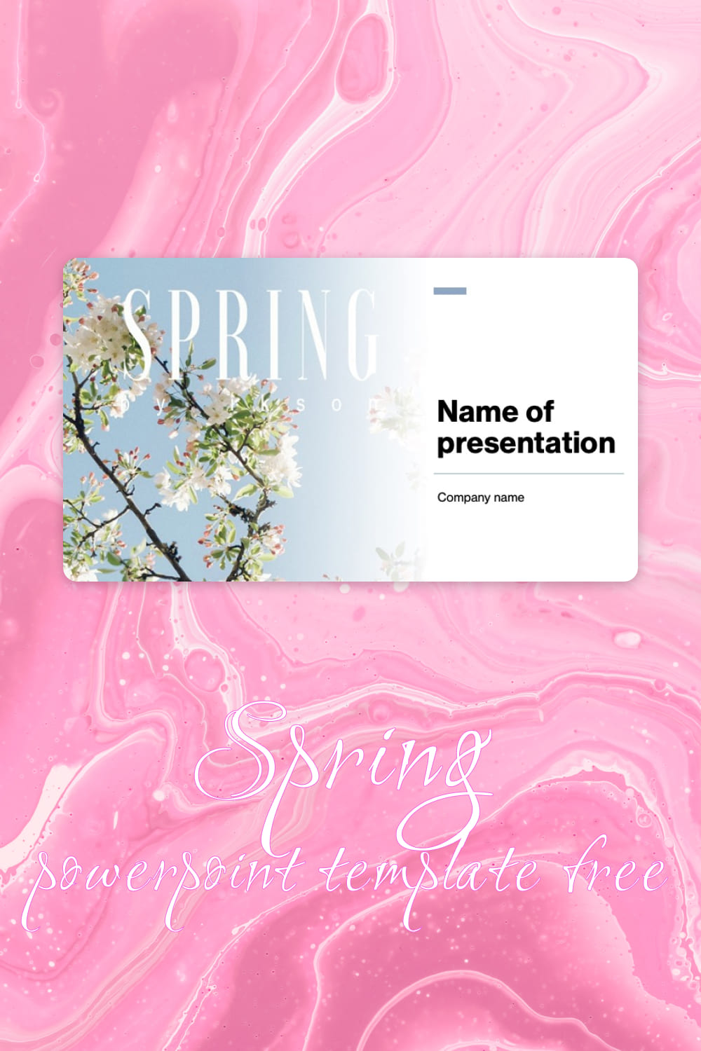 Pinterest Spring Powerpoint Template Free.