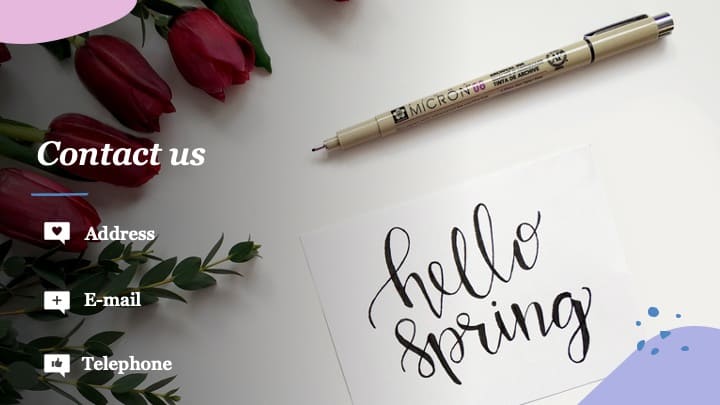 5 Spring Powerpoint Template Free.