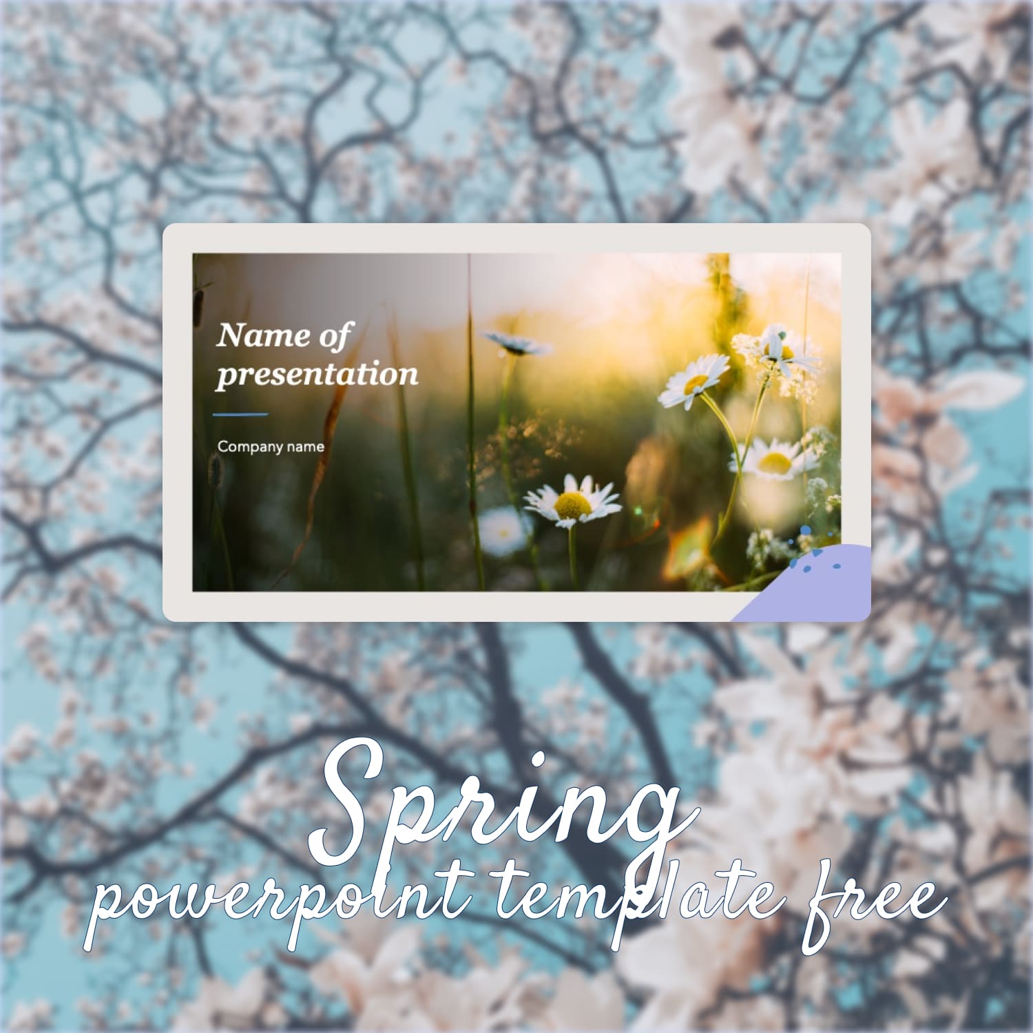 1500 1 Spring Powerpoint Template Free.