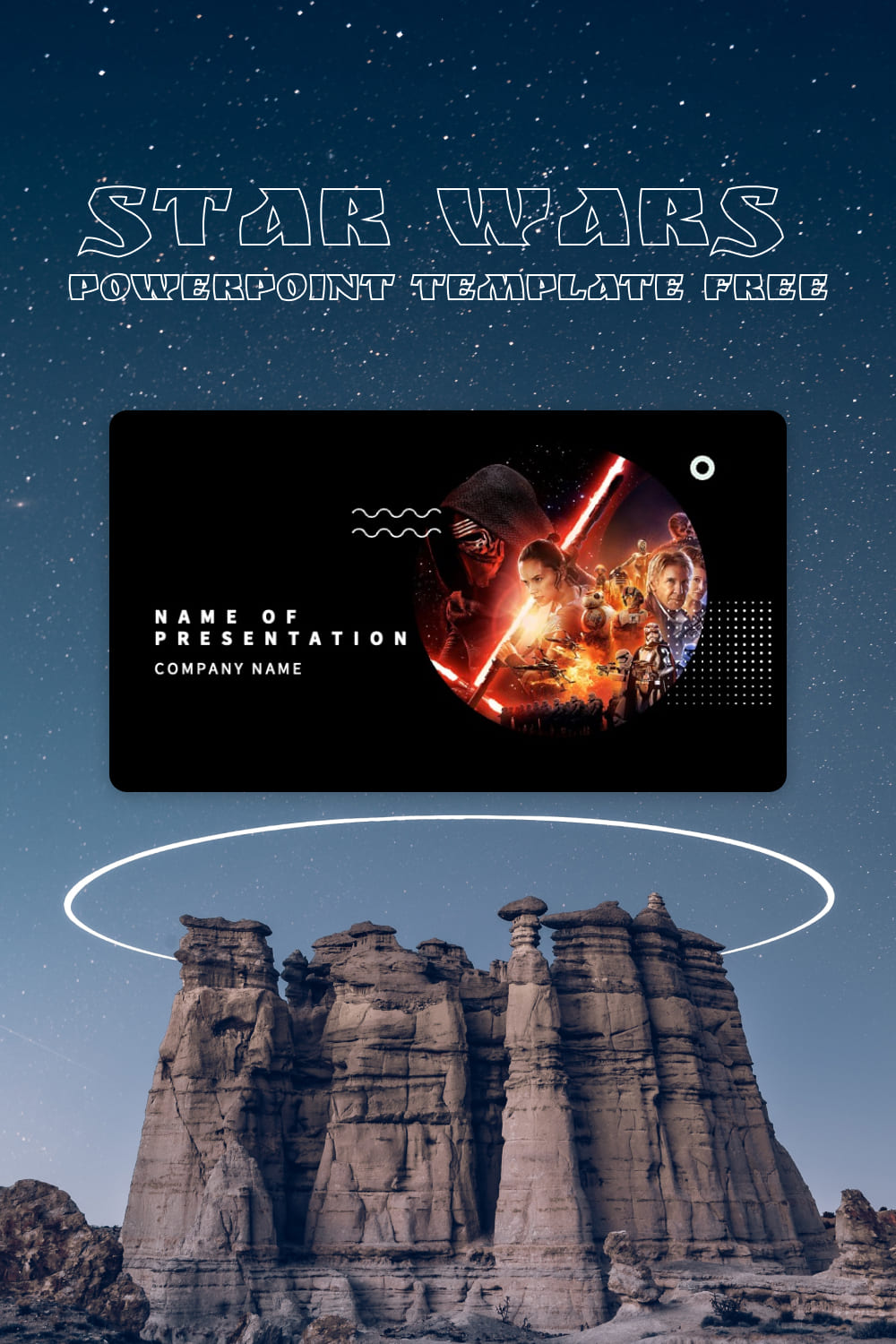 Pinterest Star Wars Powerpoint Template Free.