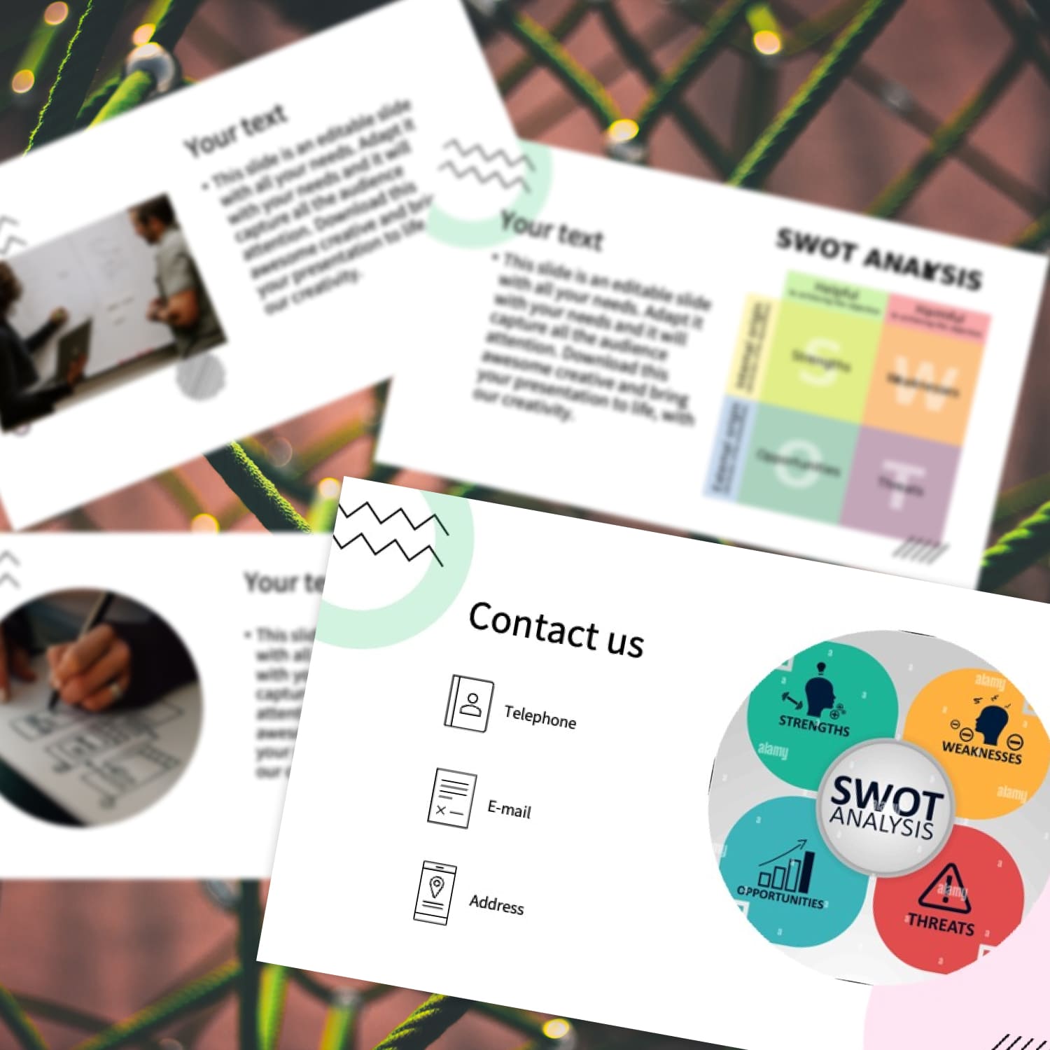 1500 2 SWOT Analysis Template Powerpoint Free.
