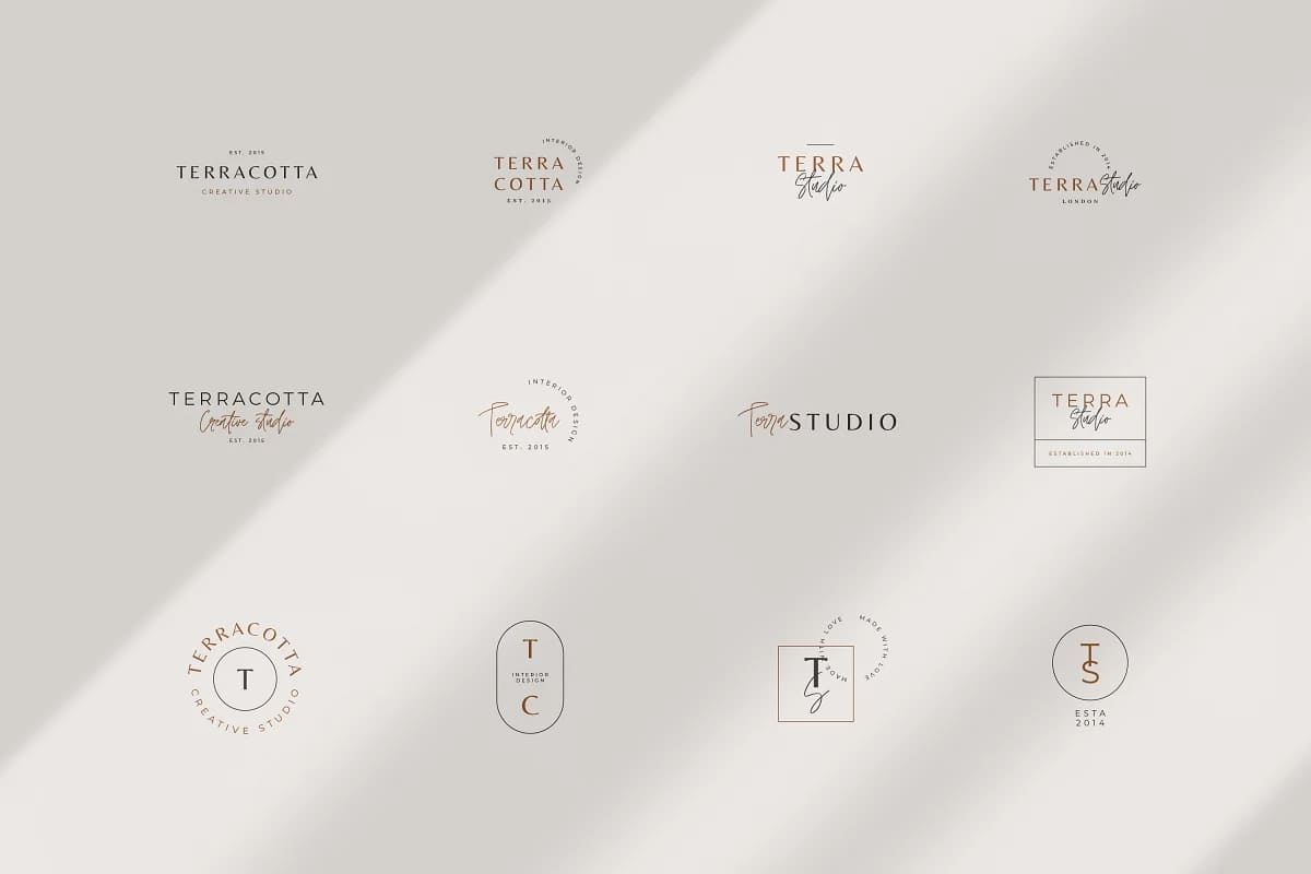 terracotta light logos for your brand.