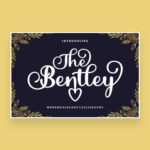 the bentley elegant and luxurious calligraphy font cover image.