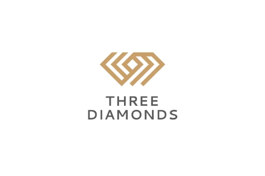 trhee diamond logo templates.