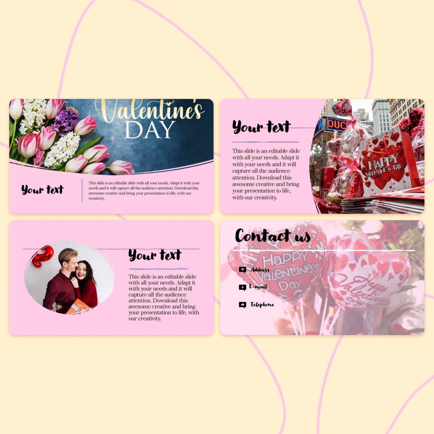 Preview Valentines Day Powerpoint Template.