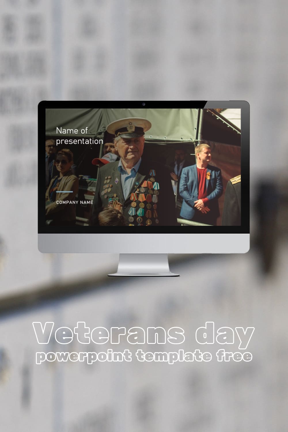 Pinterest of Veterans Day Powerpoint Template Free.