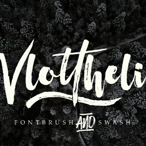 vlottheli modern and stylish handwritten font cover image.