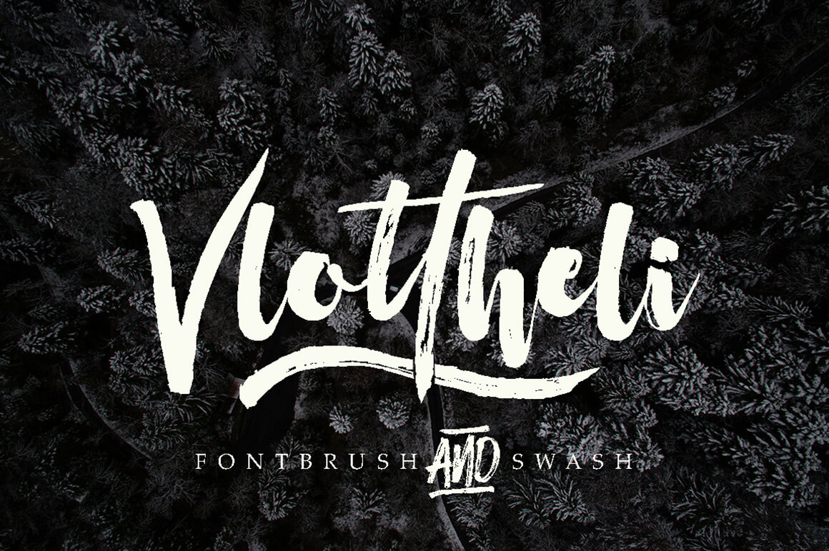 vlottheli modern and stylish handwritten font pinterest image.