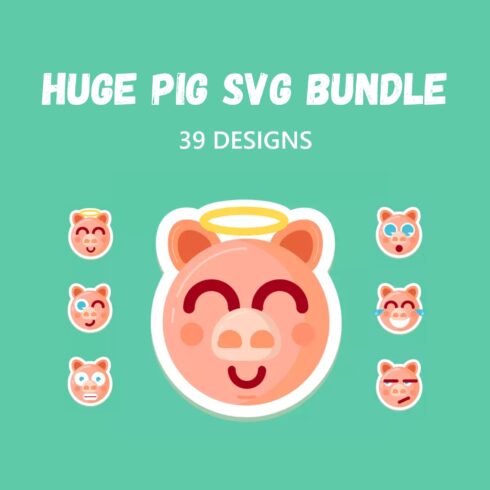 Huge Pig SVG Bundle.