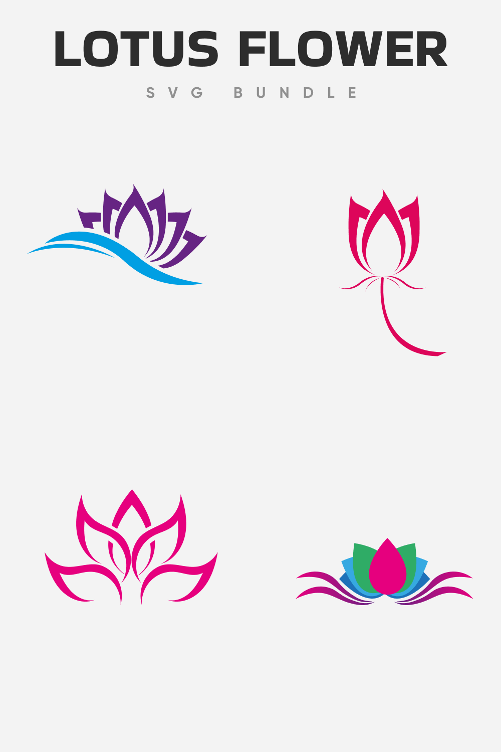 Different forms of creating a magical lotus flower.