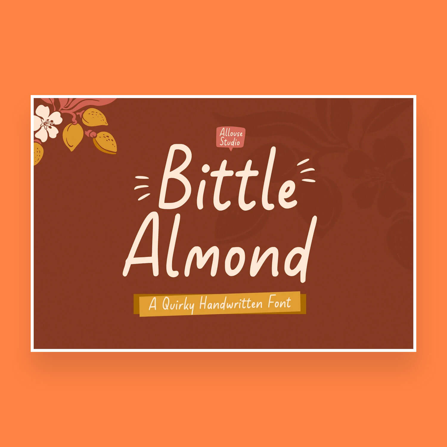 Main Logo - Bittle Almond a Quirky Handwritten.
