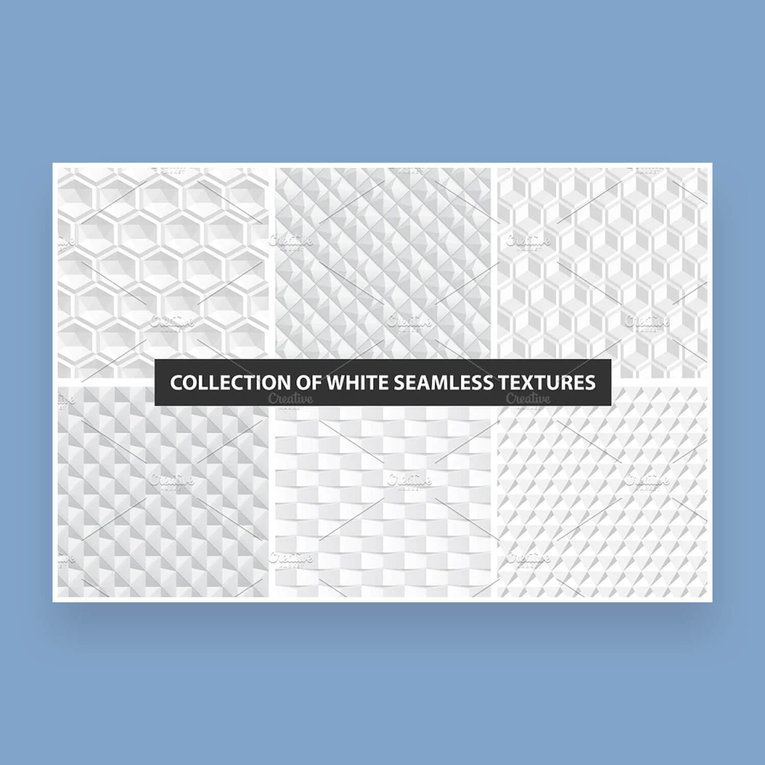 Collection of White Seamless Textures.
