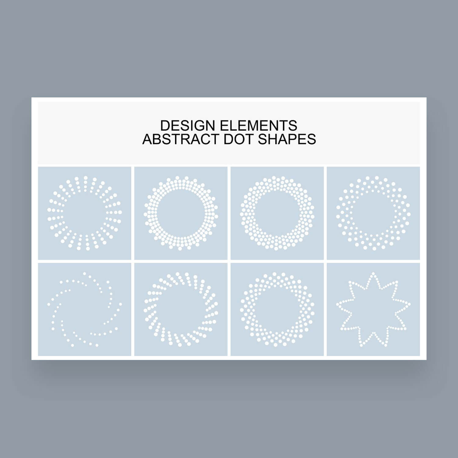Design Elements Abstract Dot Shapes.