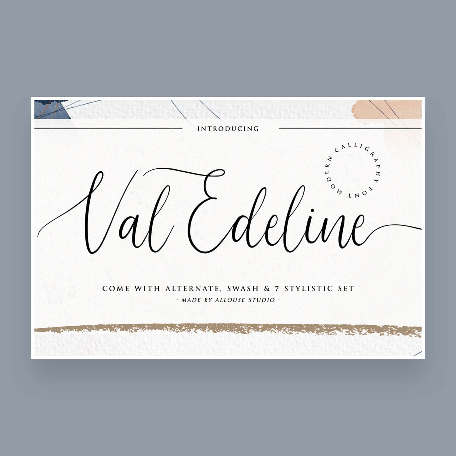 First Logo Val Edeline Font.