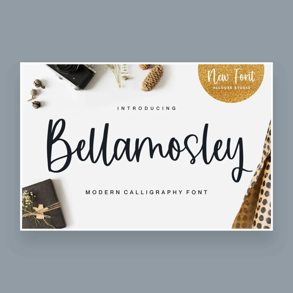 Bellamosley Modern Calligraphy Font – MasterBundles