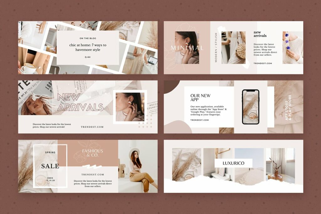 Modern Facebook Cover Pack - Canva – MasterBundles