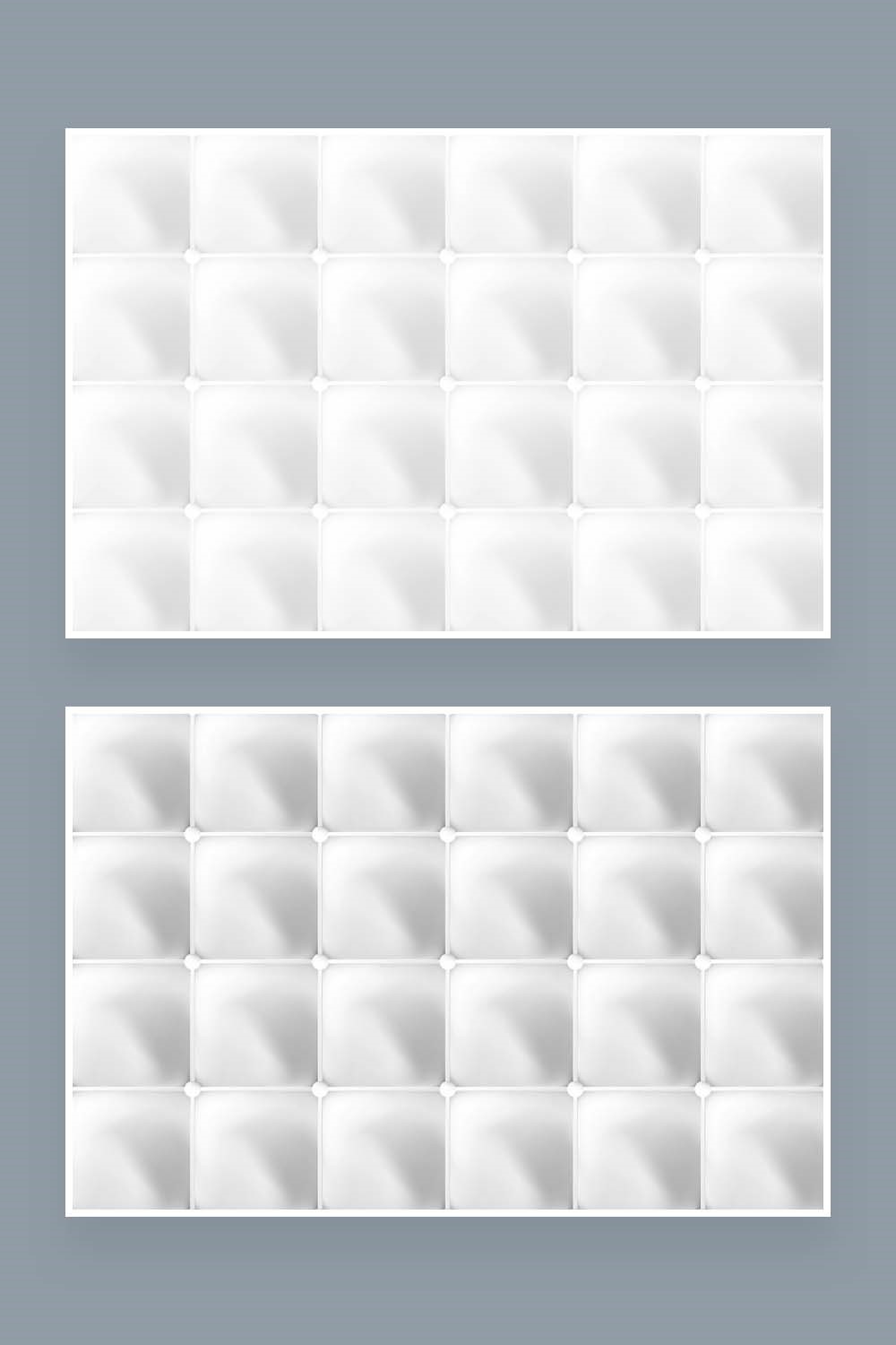Picture for Pinterest: Two White Soft Texture Seamless.