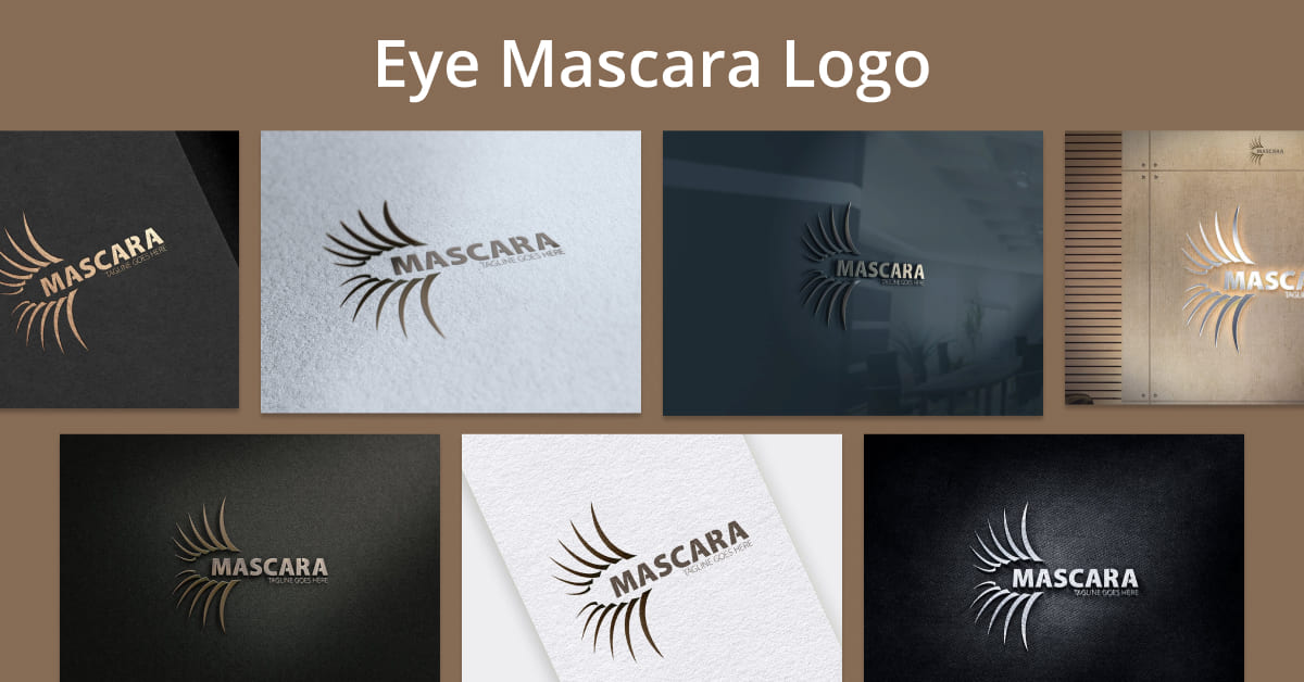 eye mascara logo template.